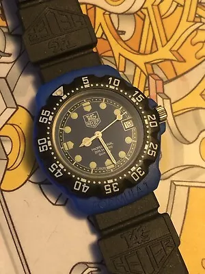 Vintage Tag Heuer Formula 1 Men’s Swiss Quartz Watch 381.513/1 Blue/Black • $275