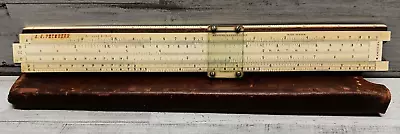 Vintage K&E Keuffel & Esser Model 4053-3 Slide Rule With Leather Case • $24.49