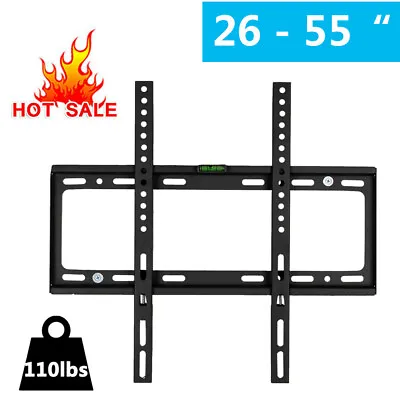 UK TV Wall Mount Bracket Slim For 32 37 42 46 50 52 55 Inch LCD LED Plasma VESA • £6.97