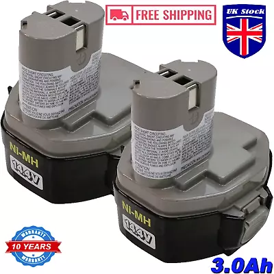 2Pack For MAKITA 14.4 Volt PA14 1435 1420 14.4V 3.0Ah Ni-MH Battery 1434 1433 UK • £25.49