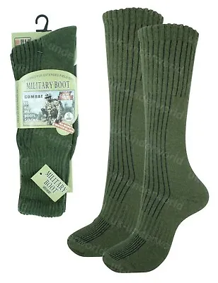 £4.25 • Buy Mens Military Socks 1 Pair Long Thick Thermal Hiking Walking Army Combat Boots 