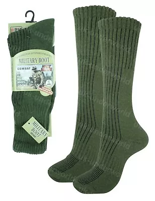 Mens Military Socks 1 Pair Long Thick Thermal Hiking Walking Army Combat Boots  • £4.75