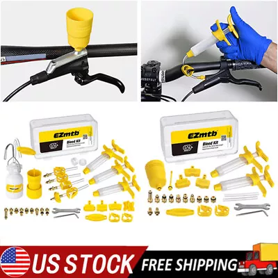 Bicycle Bike MTB Hydraulic Disc Brake Oil Bleed Kit Bike Brake Maintenance Tools • $20.89