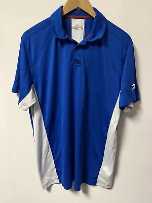 Mizuno Performance Drylite Polo Shirt Men's Size XL Blue/White • $15.99