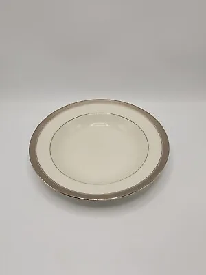 Mikasa  Palatial Platinum   8 1/2 Inch Rimmed Soup Bowl - Mint Condition • $11.20