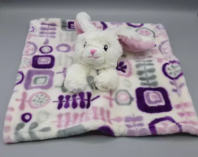 Little Miracles Bunny Rabbit Purple White Baby Comforter Blankie Blanket Soother • £7.99