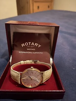 9ct Gold Rotary Mens Watch • £300