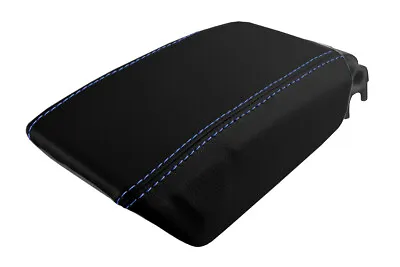 Console Lid Pull Over Cover Leather For Volvo V70 S60 2005-2007 Blue Stitch • $39.99