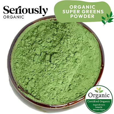 Organic Super Greens Blend Powder:: Spirulina Kale Broccoli Spinach Superfood • $13.95