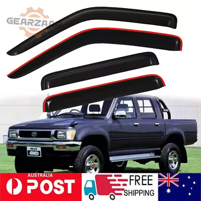 For TOYOTA HILUX LN106 88-97 Tinted Weathershields Weather Shields Window Visor^ • $34.89