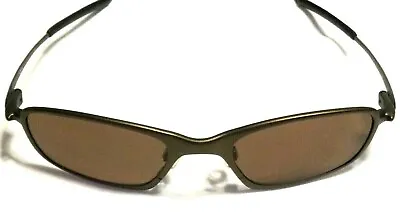 ULTRA RARE OAKLEY O5 WIRE SUNGLASSES Brown Frames W/ Bronze Brown Lenses • $329.99