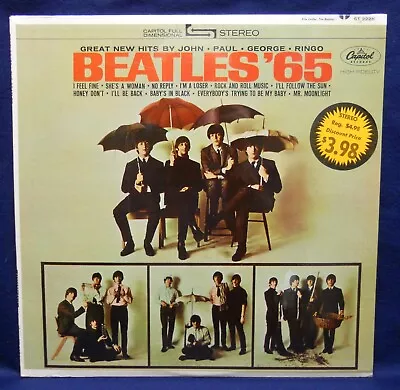 Beatles 65 Factory SEALED Capitol Records 1st Press STEREO 1965 Vintage LP • $699.99