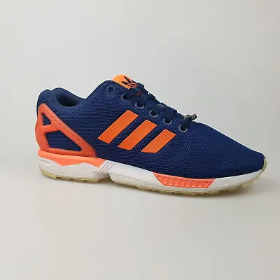 Men's ADIDAS 'ZX Flux' Sz 5 US Runners Shoes Blue Orange  | 3+ Extra 10% Off • $45.49