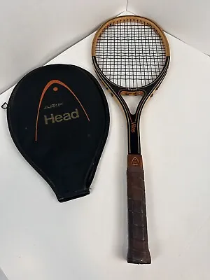 Vintage Head AMF Guillermo Vilas Wood Tennis Racquet 4-1/2  Grip With Cover • $44.99