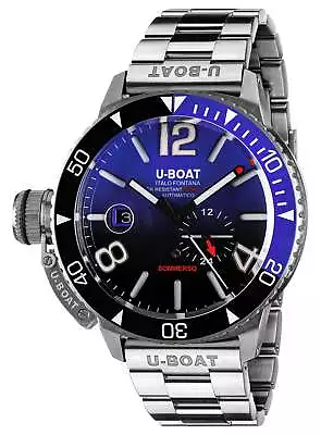 U-Boat Sommerso Automatic Steel Blue And Black Dial Divers Mens Watch 9519/MT • $1979