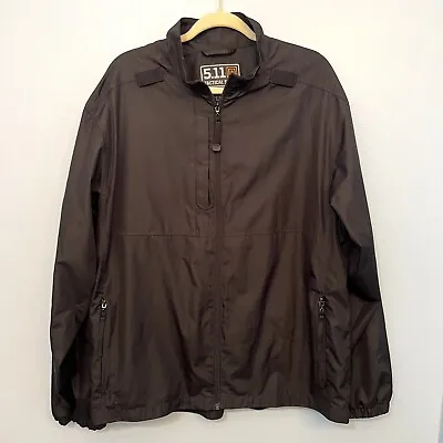 5.11 Tactical Series Men’s Large Packable Jacket Black Longsleeve Full Zip • $20.72