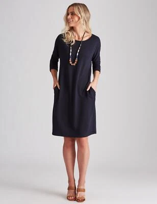 $19.11 • Buy Millers 3/4 Sleeve Brushed Knee Length Dress Womens Clothing  Dresses Shift