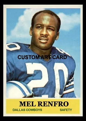 Dallas Cowboys Mel Renfro 2024 / 1964 Custom Art Novelty Football Card Blank Bak • $6.30