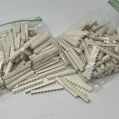 Lego Modulex 10x1 White Bricks Half Pound Bag - 300+ Bricks - Rare Vintage LOOK! • $49.99