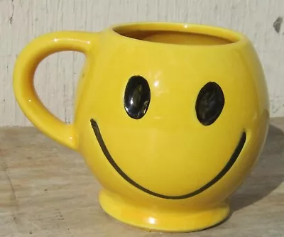 Vintage 1970s McCoy SMILEY FACE Coffee Mug HAVE A HAPPY DAY Smile • $14.95