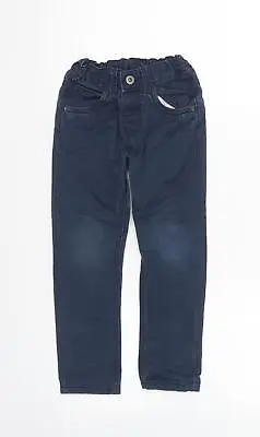 £3.50 • Buy Nutmeg Boys Blue Cotton Chino Trousers Size 3-4 Years Regular Button