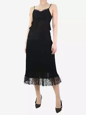 Chanel Black Lace-trimmed Dress - Size UK 10 • £641.76