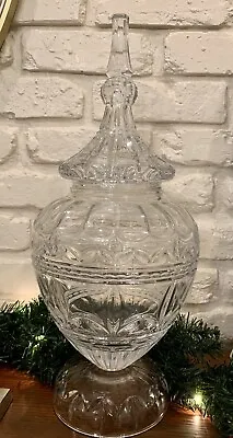 Marquis Waterford Finley Apothecary Jar 18” Lead Crystal • $420