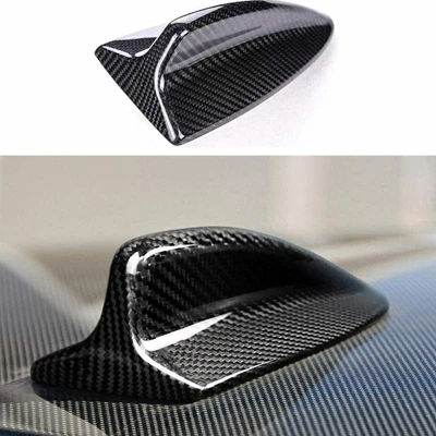 £21.50 • Buy Real Carbon Fiber Shark Fin Antenna Cover For BMW 1 3 Series M3 E82 E46 E90