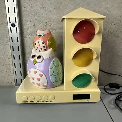 Vintage Myco International Children’s Light Up Alarm Clock With Adapter Owls • $8