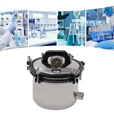 8L Autoclave Steam Sterilizer Dental Equipment Sterilization Medical Sterilizer • $128.25