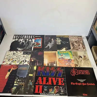 Bulk Vinyl Bundle X 14 Kiss Angels Saxon Led Zeppelin Alice Cooper Black Sabbath • $399.99