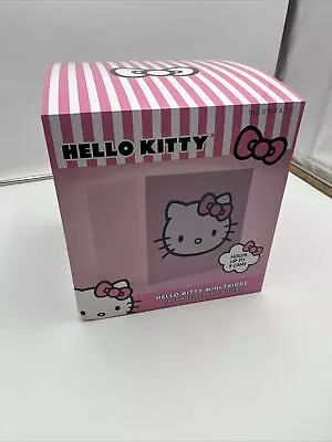 Hello Kitty Pink Mini Fridge 6.7L Single Door 9 Can Thermoelectric Cooler-NEW • $62.50