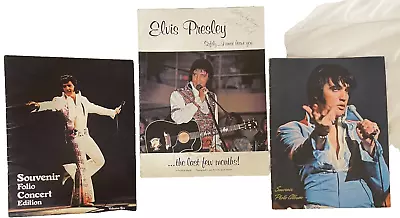 ELVIS PRESLEY's Bodyguard Dick Grob's Autograph On Pictorial Book Lot Of 3 • $30
