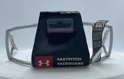 NEW Under Armour Silver Softball Fastpitch Faceguard Batting Helmet Cage Mask • $24.99