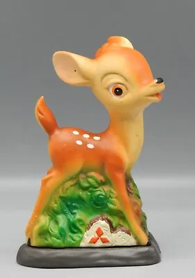 Vintage Japanese Disney BAMBI Mitsubishi Coin Slot Bank Ad Character Toy Deer !! • $95.71