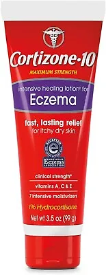 Cortizone 10 Maximum Strength Intensive Healing Lotion For Eczema 1% 3.5 Oz. • $13.99