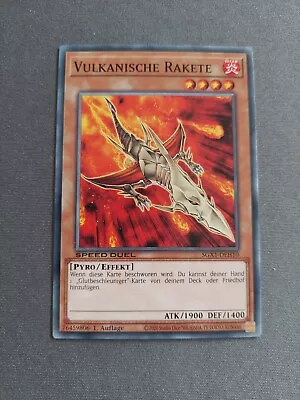 Yugioh SGX1-DEH10 Volcanic Rocket 1st Edition - German - Speed Duel • $1.44