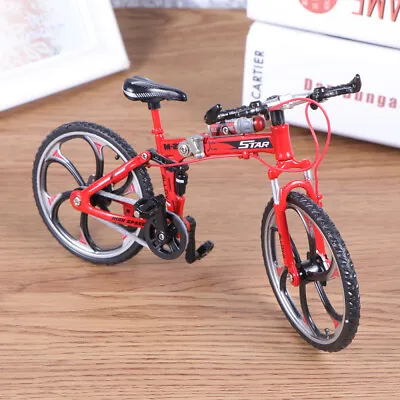 17 .5x10.5cm Miniatures Ornaments Christmas Decor Toy Bike Child Model Metal • £15.13