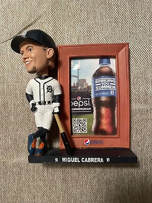 Miguel Cabrera Detroit Tigers Picture Frame Bobblehead SGA 2019 • $39.50