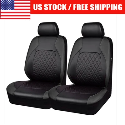 $31.01 • Buy Leatherette Front Car Seat Covers Waterproof Set Protector Universal 4 Season