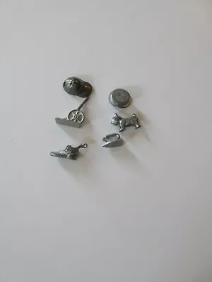 LOT Of 6 MONOPOLY METAL GENUINE PIECES HAT SHOE DOG IRON CANON Vintage • $9.99