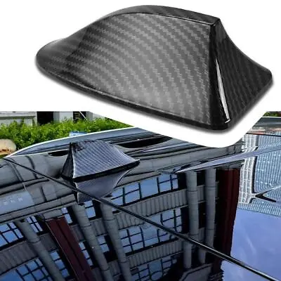 Carbon Fiber Shark Fin Roof Antenna Car Aerial FM/AM Universal 2022 Lot Y6 • $14.56