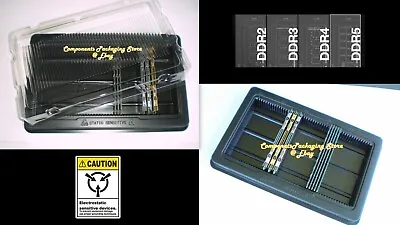 Memory-Sticks-Tray-Holder-Case-for-DDR5-DDR4-DDR3 DIMM Modules  Lot Of 2 5 12 20 • $20.97