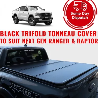 Tri-Fold Hard Tonneau Cover For Ford Ranger PX123 2011-21 Dual Cab Ute Lid Alumi • $1199