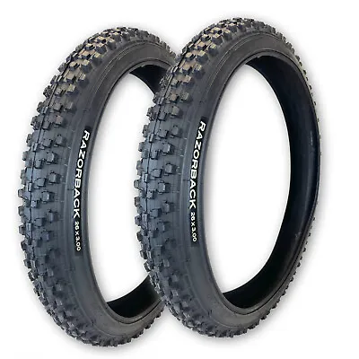 Two Duro Tire 26x3.0 Razorback Mountain Bike Tires Sidewall Protection Layers • $138.88