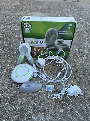 LeapFrog Leap TV Childrens Educational Console Boxed Complete With Game Tested • £30