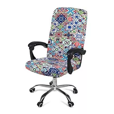  Stretch Printed Computer Office Chair Covers Soft Fit Large Colorful Vintage • $33.58