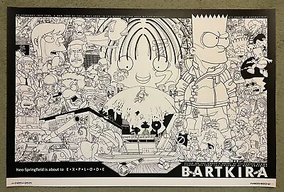 Bartkira Bart The Simpsons Akira Parody Art Print Poster Mondo Movie Packatrix • $399.99