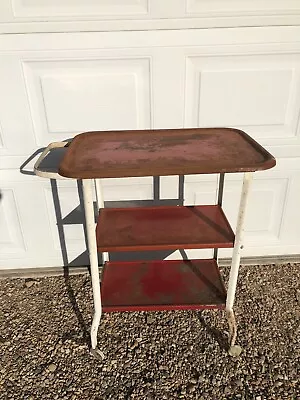 $239.99 • Buy Vintage Mid Century Modern Green Cosco Bar/Kitchen Cart Bar Cart Avocado Green