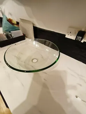 £20 • Buy Large Glass Sink Bowl 16  Diameter Approx 5.5  Height COLLECTION ONLY FROM BB1